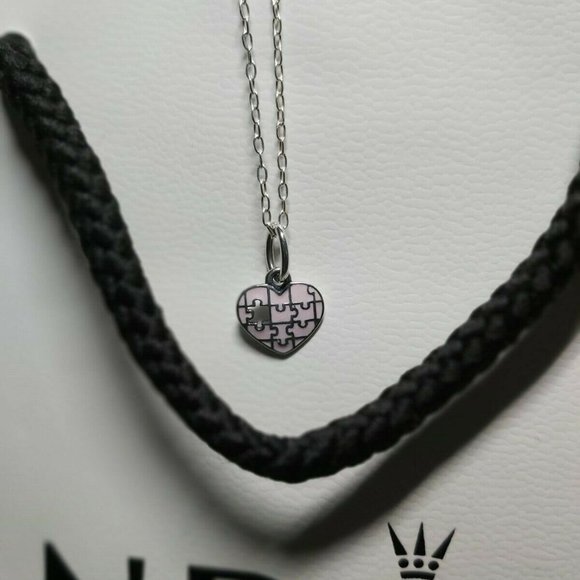 PANDORA ASIAN EXCLUSIVE* RETIRED* Complete my Heart puzzle dangle 791522EN68 - Picture 1 of 8